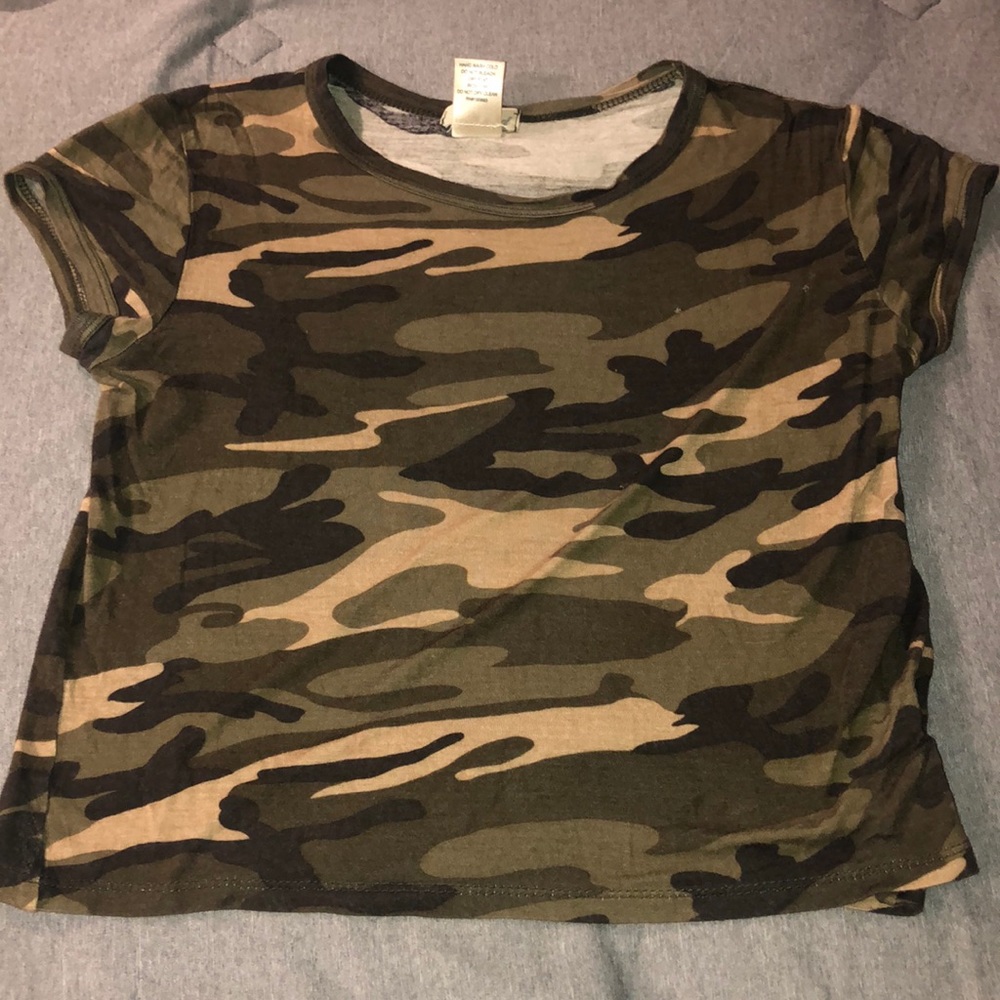 Camo Crop Top